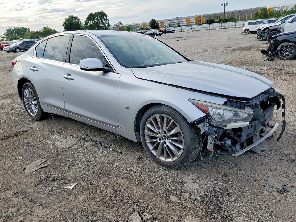 2018 Infiniti Q50 VIN JN1EV7AR2JM440473 COPART salvage auction — FRONT END, In - Certificate Of Title, sold $400 on 2026-07-20 (photo 4)