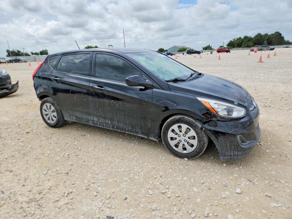 2017 Hyundai Accent VIN KMHCT5AE9HU312961 COPART salvage auction — REAR END, TX - SALVAGE VEHICLE TITLE (P), sold $70 on 2026-07-16 (photo 4)
