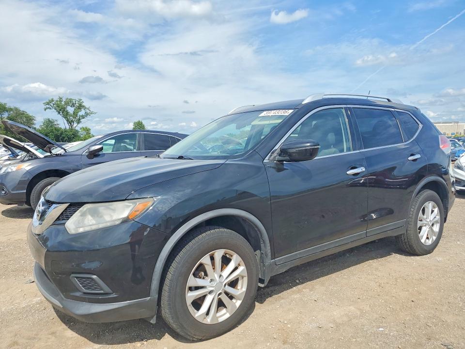 2016 Nissan Rogue VIN KNMAT2MV4GP622566 COPART salvage auction — MECHANICAL, Ia - Certificate Of Title, sold $600 on 2026-07-24 (photo 1)
