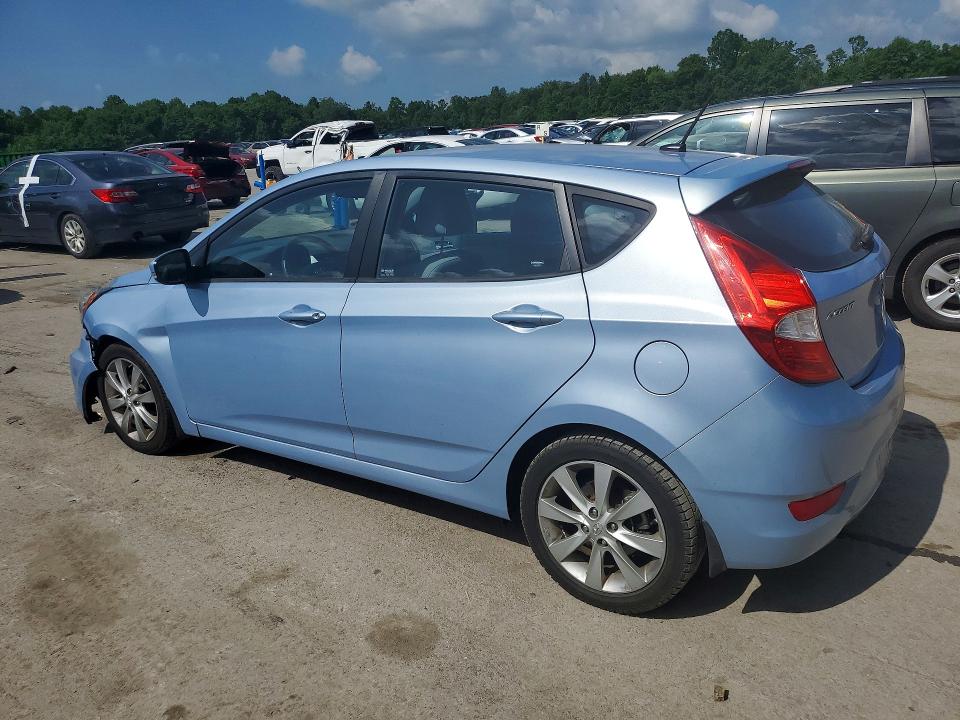 2013 Hyundai Accent VIN KMHCU5AE5DU074873 COPART salvage auction — FRONT END, Pa - Certificate Of Salvage, sold $450 on 2026-07-23 (photo 2)