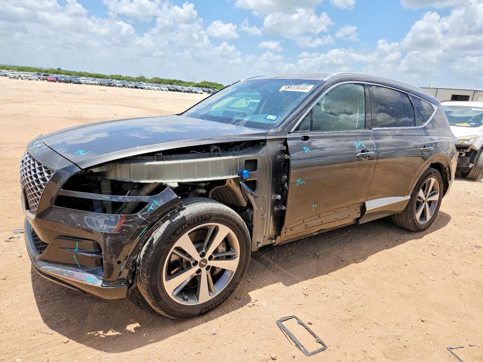 2024 Genesis Gv80 VIN KMUHBDSB5RU168951 COPART salvage auction — FRONT END, Tx - Salvage Vehicle Title, sold $6,700 on 2026-07-23 (photo 1)