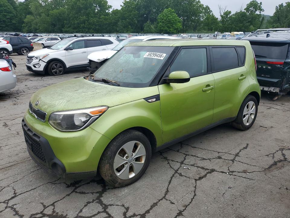 2015 Kia Soul VIN KNDJN2A2XE7741000 COPART salvage auction — MECHANICAL, Fl - Certificate Of Title, sold $500 on 2026-07-14 (photo 1)