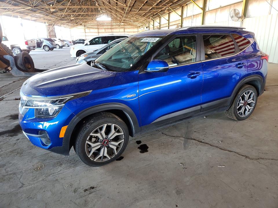 2021 Kia Seltos VIN KNDEUCA2XM7060201 — COPART salvage auction photo