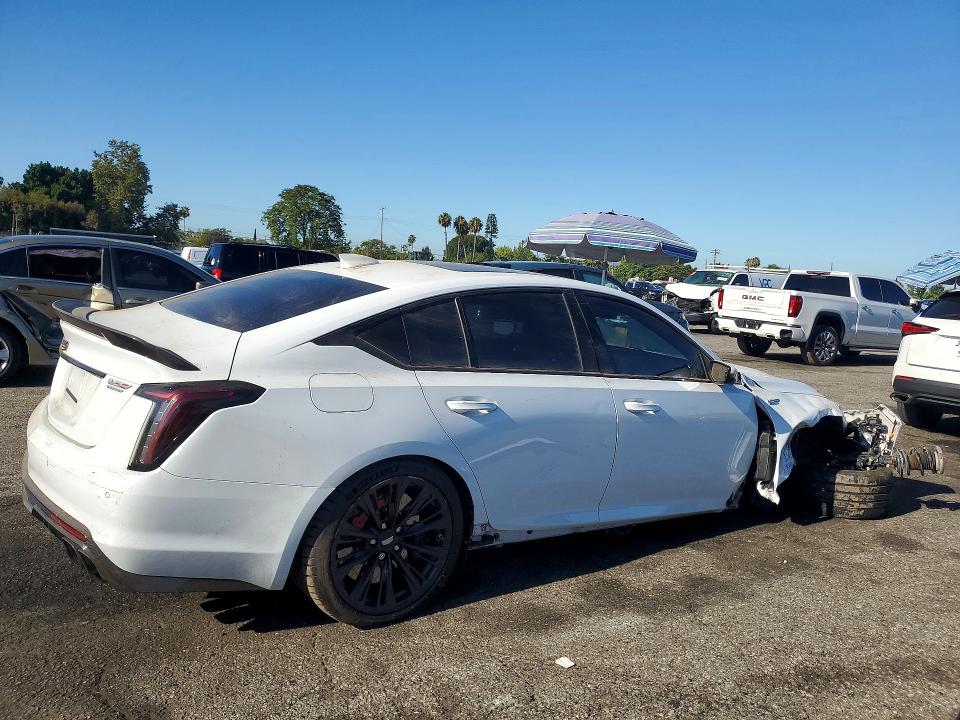 2024 Cadillac Ct5-v VIN 1G6D35R66R0810309 COPART salvage auction — FRONT END, Ca - Salvage Certificate, sold $42,500 on 2026-09-22 (photo 3)
