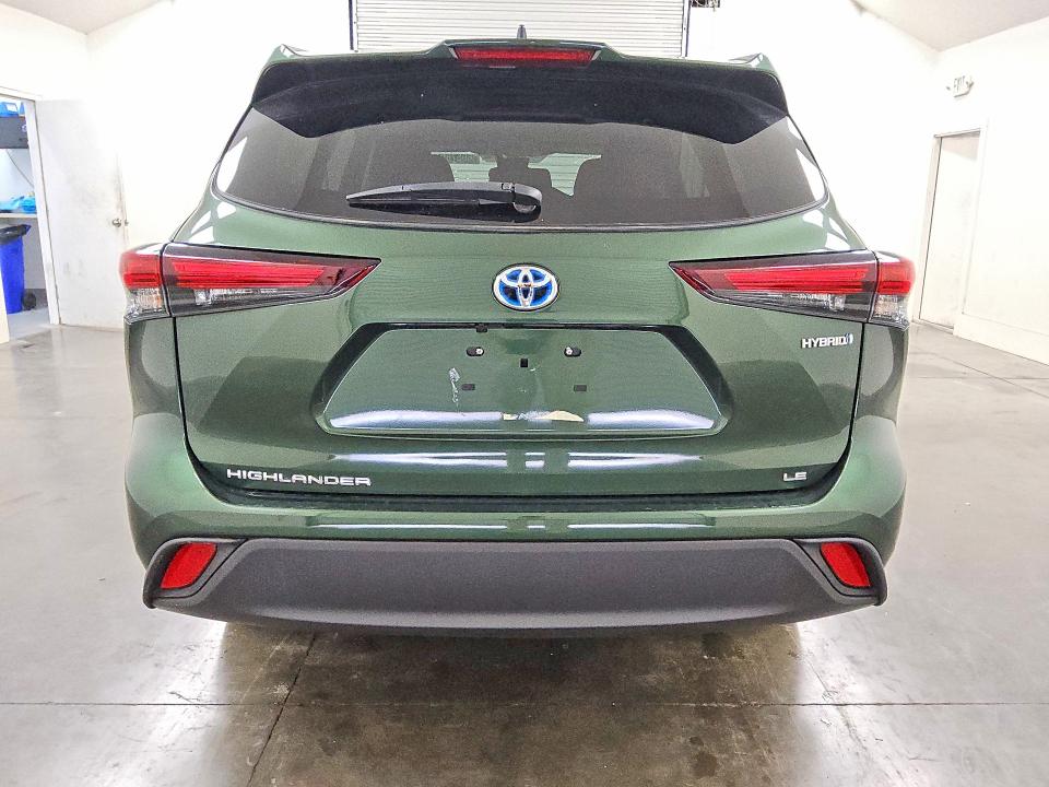 2024 Toyota Highlander hybrid VIN 5TDBBRCH5RS616117 COPART salvage auction — HAIL, Tx - Certificate Of Title, sold $15,600 on 2026-07-28 (photo 6)