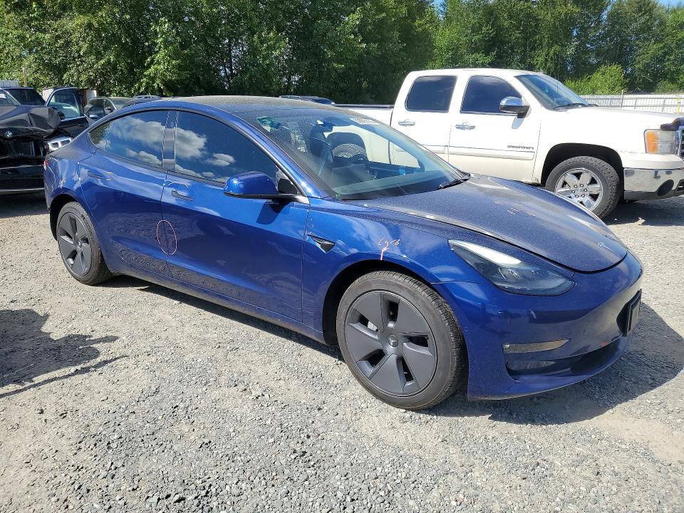 2022 Tesla Model 3 VIN 5YJ3E1EB9NF206036 COPART salvage auction — REAR END, Wa - Bill Of Sale, sold $11,300 on 2026-07-20 (photo 4)