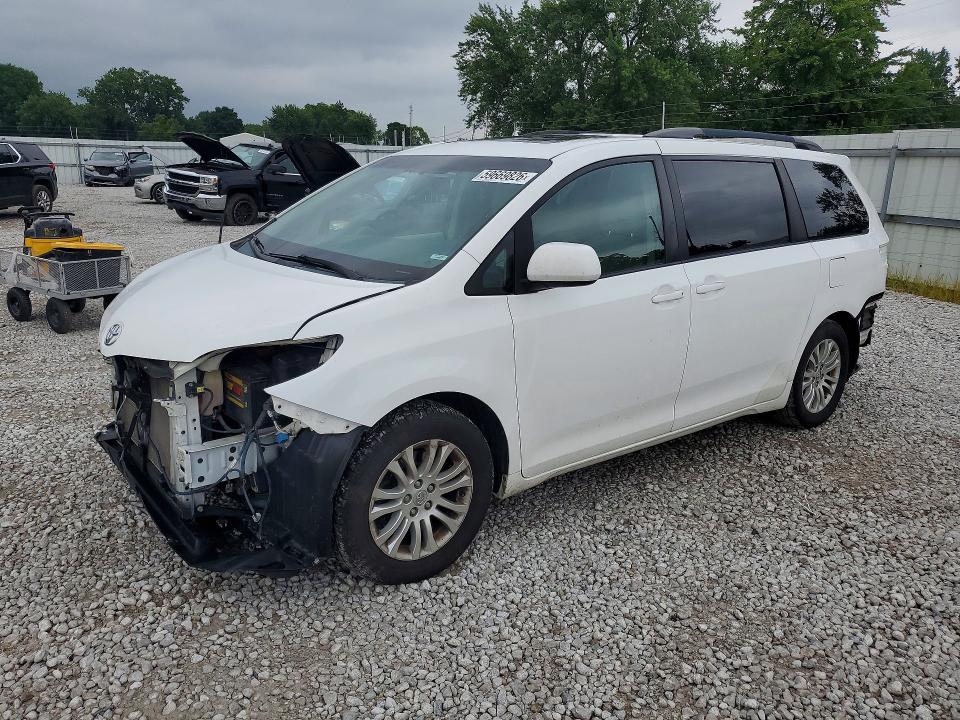 2014 Toyota Sienna VIN 5TDYK3DC3ES444268 COPART salvage auction — FRONT END, OH - CERT OF TITLE-SALVAGE, sold $750 on 2026-07-21 (photo 1)
