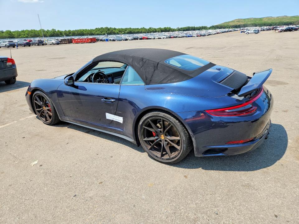 2018 Porsche 911 VIN WP0CB2A97JS147728 COPART salvage auction — WATER/FLOOD, Ny - Mv907A-Flood Salvage, sold $52,000 on 2026-08-27 (photo 2)