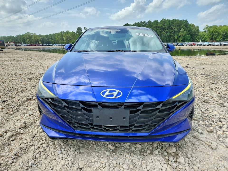 2021 Hyundai Elantra VIN 5NPLL4AGXMH027321 COPART salvage auction — REAR END, La - Cert Of Title-Salvage, sold $100 on 2026-07-28 (photo 5)