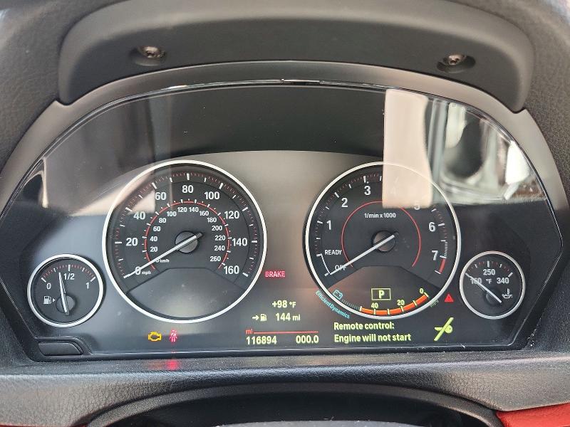 2015 BMW VIN WBA4B1C59FD954981 COPART salvage auction — WATER/FLOOD, Tx - Salvage Title-Flood Damage, sold $225 on 2026-08-20 (photo 9)