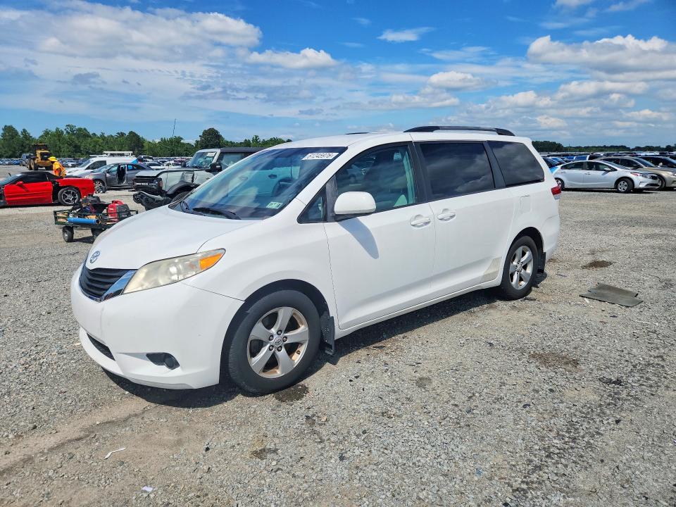 2012 Toyota Sienna VIN 5TDKK3DC0CS210821 COPART salvage auction — FRONT END, SC - DEALER ONLY CLEAN TITLE, sold $4,600 on 2026-07-27 (photo 1)