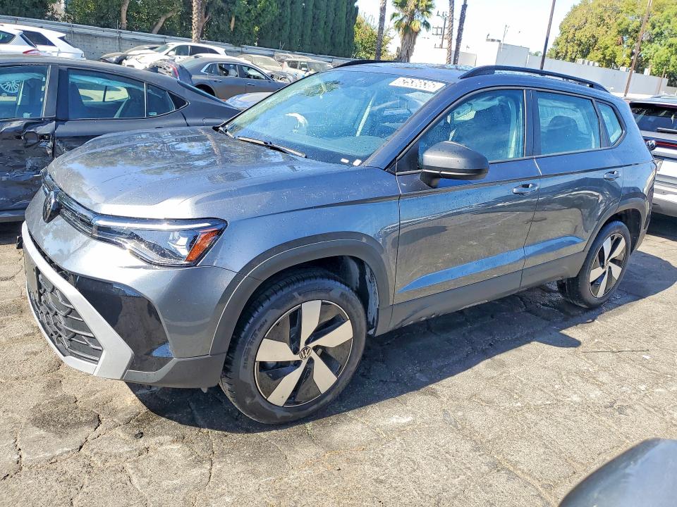 2026 Volkswagen Taos VIN 3VV8C7B26TM047005 COPART salvage auction — FRONT END, Ca - Certificate Of Title, sold $8,900 on 2026-08-03 (photo 1)