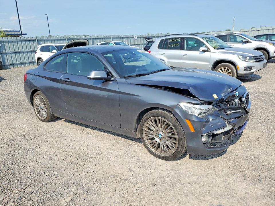 2015 BMW 2er VIN WBA1F7C54FVX95761 COPART salvage auction — FRONT END, On - Permit Salvage, sold $1,900 on 2026-08-18 (photo 4)