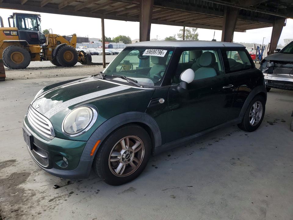 2012 Mini Cooper VIN WMWSU3C53CT366945 COPART salvage auction — VANDALISM, CA - SALVAGE CERTIFICATE, sold $550 on 2026-08-13 (photo 1)