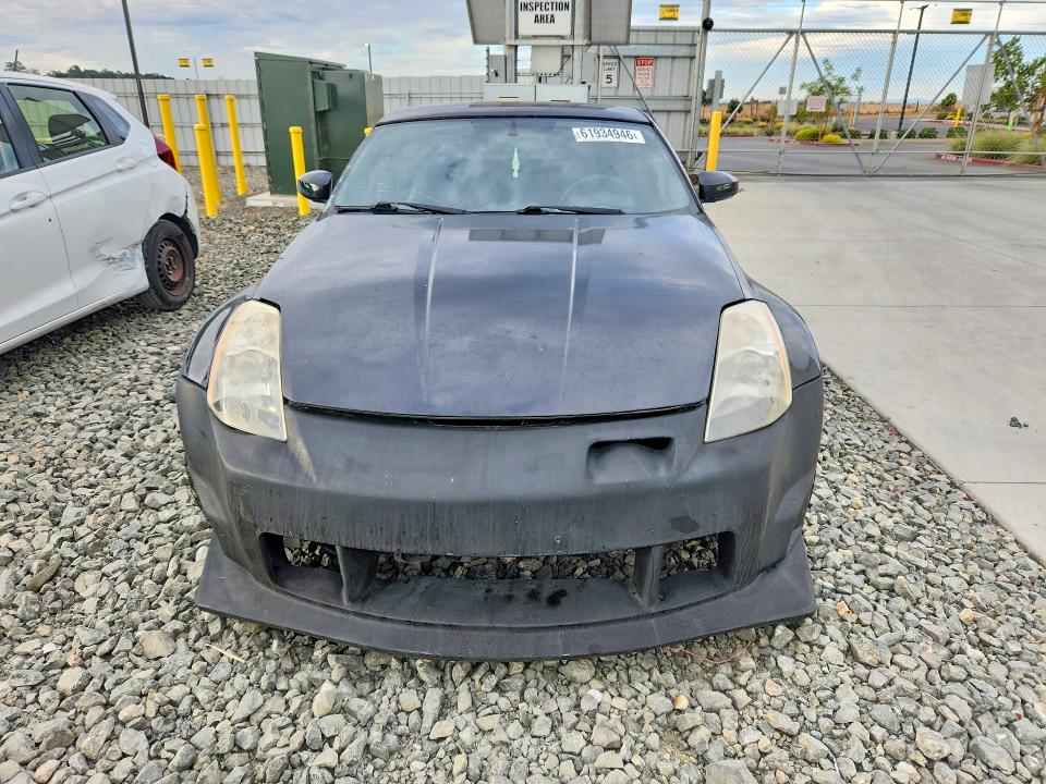 2005 Nissan 350z VIN JN1AZ34D85M608280 COPART salvage auction — ROOF, CA - SALVAGE CERTIFICATE, sold $15 on 2026-07-30 (photo 5)