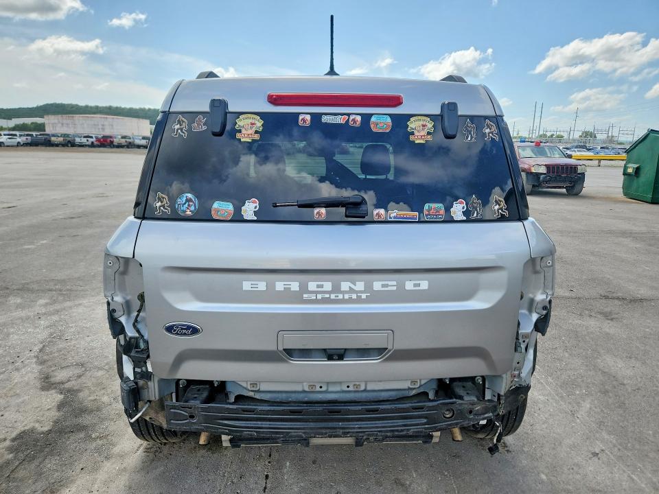 2021 Ford Bronco sport VIN 3FMCR9B64MRA71776 COPART salvage auction — REAR END, Salvage Title, sold $6,599 on 2026-08-21 (photo 6)