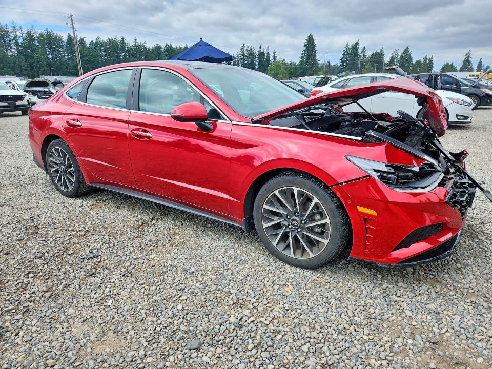 2020 Hyundai Sonata VIN 5NPEH4J2XLH052863 COPART salvage auction — FRONT END, Wa - Bill Of Sale, sold $2,350 on 2026-07-17 (photo 4)