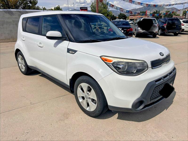2014 Kia Soul VIN KNDJN2A24E7090589 COPART salvage auction — NORMAL WEAR, Ut - Certificate Of Title (P), sold $625 on 2026-07-10 (photo 1)