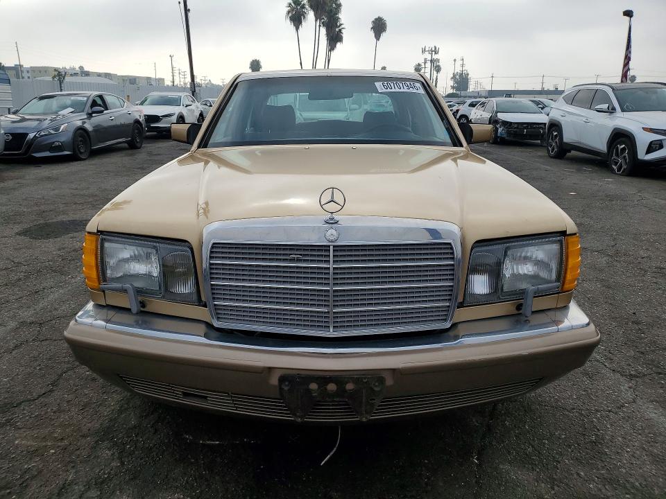 1986 Mercedes-benz 560 VIN WDBCA39D2GA249775 COPART salvage auction — MINOR DENT/SCRATCHES, CA - DIS/DLR/EXP ONLY CLEAN TITLE, sold $2,400 on 2026-07-31 (photo 5)