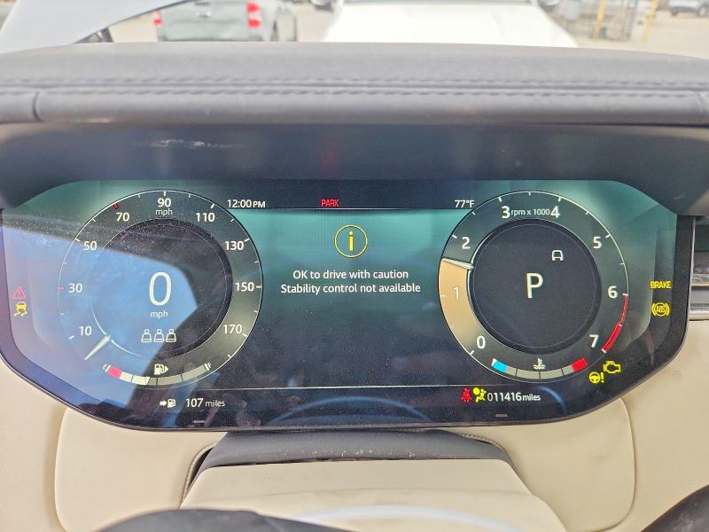 2023 Land rover RANGE ROVER VIN SALKP9FU8PA051925 COPART salvage auction — FRONT END, KS - CLEAN TITLE W/SALVAGE HISTORY, sold $59,500 on 2026-07-29 (photo 9)