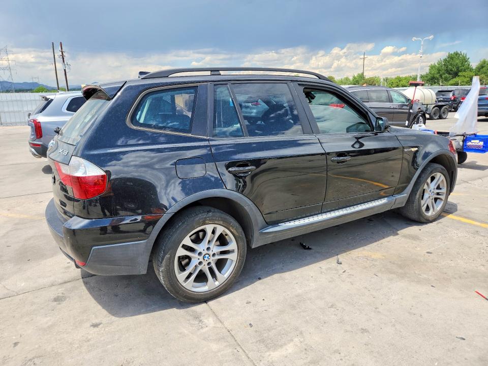 2007 BMW X3 VIN WBXPC93427WF14793 COPART salvage auction — HAIL, Co - Certificate Of Title, sold $1,100 on 2026-07-20 (photo 3)