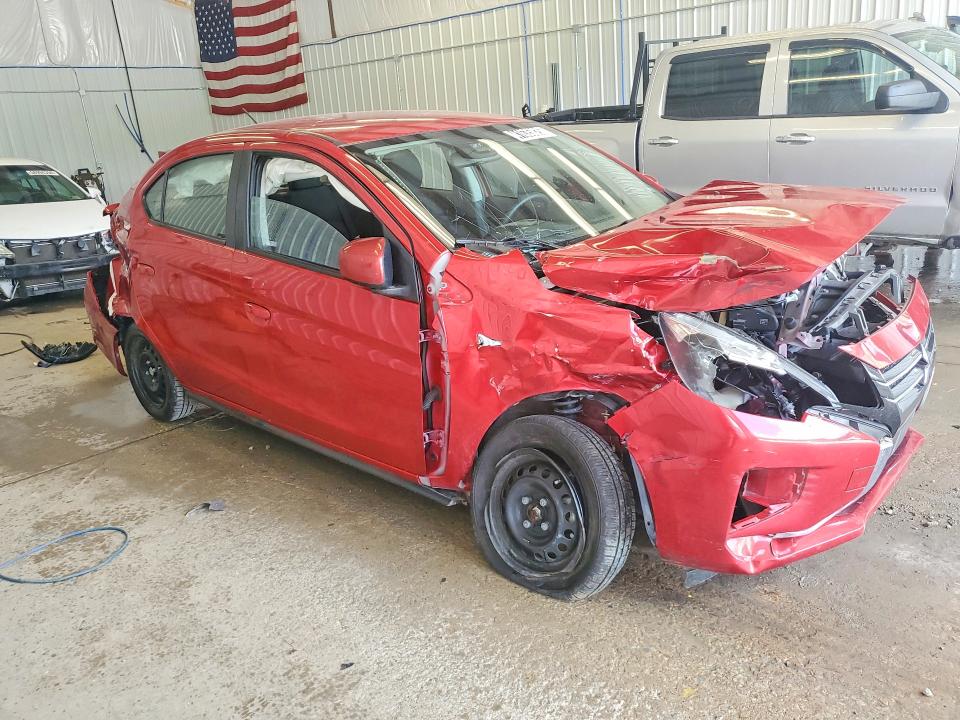 2024 Mitsubishi Mirage VIN ML32FUFJ0RHF18824 COPART salvage auction — FRONT END, Fl - Certificate Of Destruction (P), sold $1,100 on 2026-07-13 (photo 4)