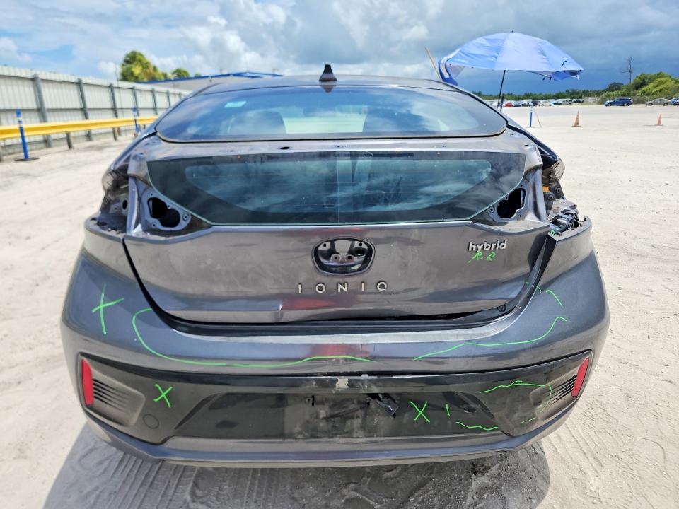 2017 Hyundai Ioniq VIN KMHC75LC3HU019010 COPART salvage auction — REAR END, Salvage Title, sold $2,350 on 2026-07-15 (photo 6)