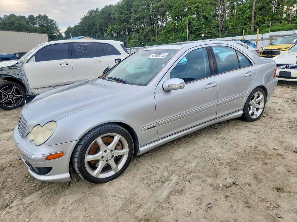 2007 Mercedes-benz C-klasse VIN WDBRF52H27E027623 COPART salvage auction — REAR END, Md - Cert Of Salvage > 75% Damage, sold $550 on 2026-08-18 (photo 1)