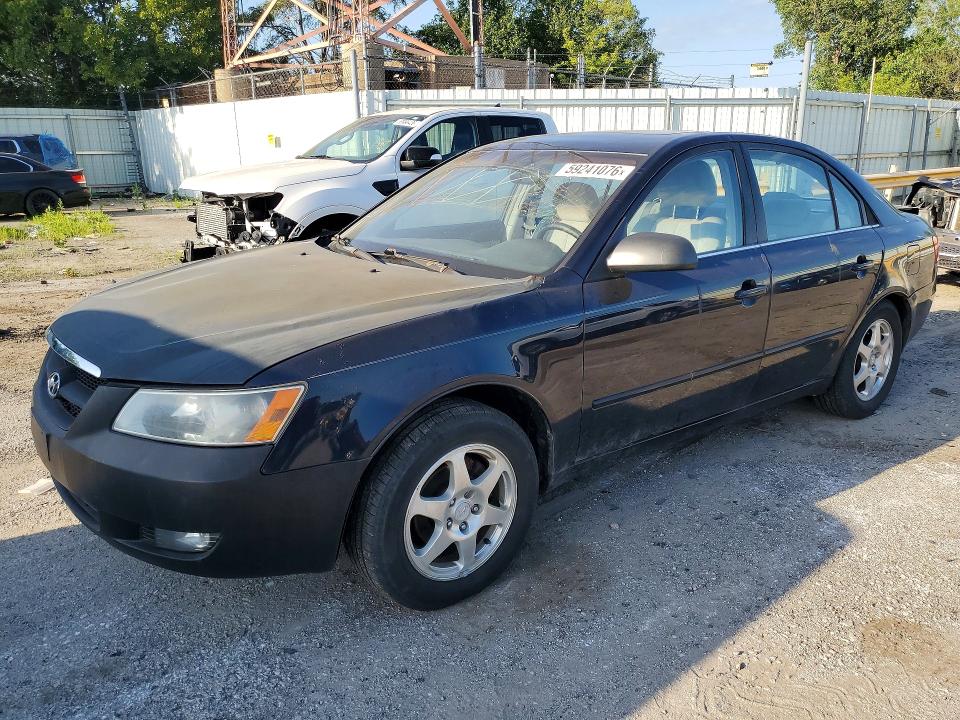 2006 Hyundai Sonata VIN 5NPEU46C46H079204 COPART salvage auction — REAR END, IN - CERT OF TITLE-SALVAGE TITLE (P), sold $375 on 2026-07-20 (photo 1)