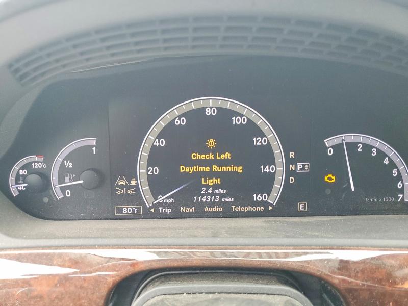 2013 Mercedes-benz S class VIN WDDNG7DB6DA520330 COPART salvage auction — FRONT END, VA - CERT OF TITLE-REBUILT, sold $5,400 on 2026-07-21 (photo 9)