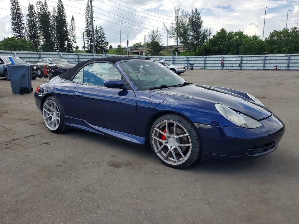 2001 Porsche 911 VIN WP0CA29981S653141 COPART salvage auction — DAMAGE HISTORY, FL - CERT OF TITLE-SLVG REBLD FLOOD (P), sold $9,700 on 2026-08-12 (photo 4)