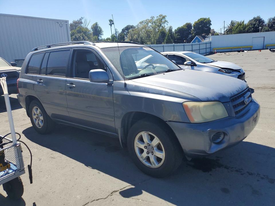 2003 Toyota Highlander VIN JTEGF21A630115220 COPART salvage auction — MECHANICAL, CA - DIS/DLR/EXP ONLY CLEAN TITLE, sold $375 on 2026-07-31 (photo 4)