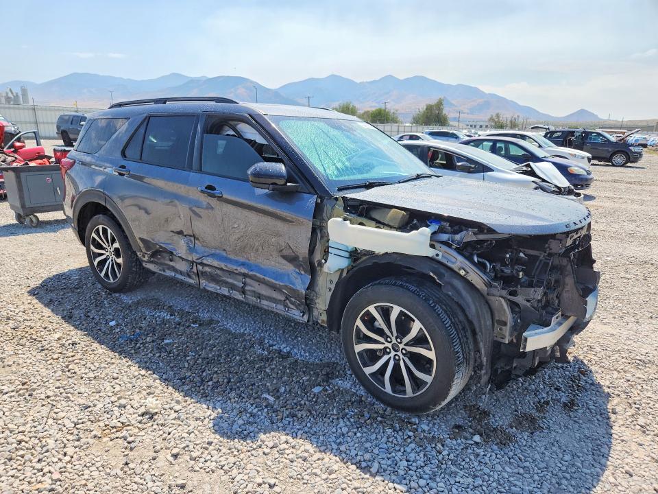 2023 Ford Explorer VIN 1FMSK8KH5PGA51611 COPART salvage auction — FRONT END, Ut - Salvage Certificate, sold $8,400 on 2026-08-21 (photo 4)