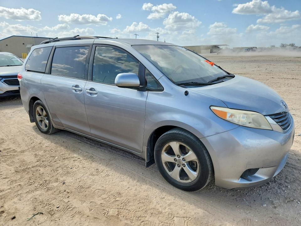 2012 Toyota Sienna VIN 5TDKK3DC4CS196373 COPART salvage auction — SIDE, Tx - Certificate Of Title, sold $1,500 on 2026-07-23 (photo 4)