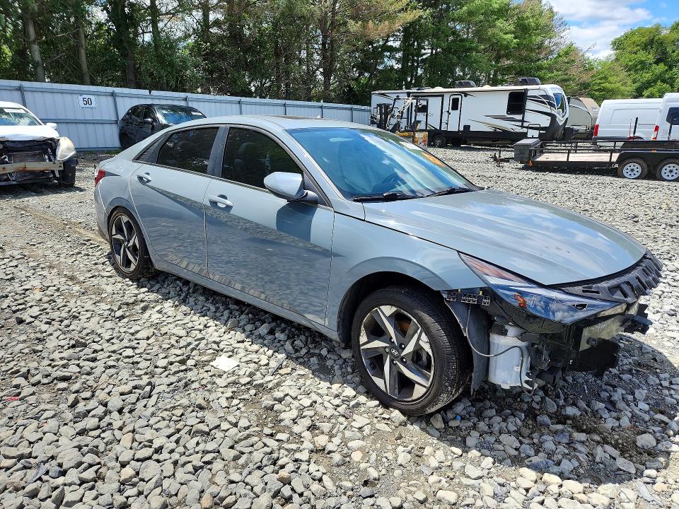 2023 Hyundai Elantra VIN KMHLP4AG3PU406624 COPART salvage auction — SIDE, Nj - Cert Of Title-Salvage, sold $2,600 on 2026-07-27 (photo 4)