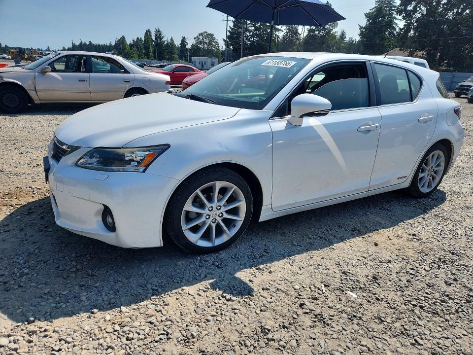 2012 Lexus Ct VIN JTHKD5BH8C2106877 COPART salvage auction — SIDE, WA - BILL OF SALE, sold $1,400 on 2026-07-24 (photo 1)