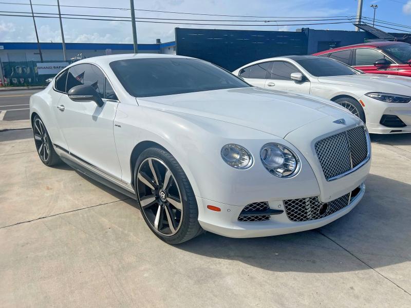 2014 Bentley Continental VIN SCBFC7ZA3EC091943 COPART salvage auction — WATER/FLOOD, Fl - Cert Of Ttl-Rebuilt&Slvg Rbld (P), sold $21,900 on 2026-07-27 (photo 1)