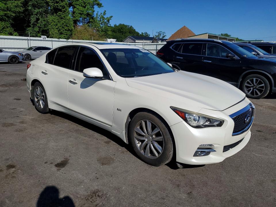 2016 Infiniti Q50 VIN JN1EV7AR8GM345912 COPART salvage auction — FRONT END, OH - CERT OF TITLE-REPOSSESSION, sold $1,100 on 2026-07-28 (photo 4)
