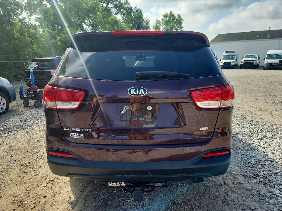 2018 Kia Sorento VIN 5XYPGDA37JG373591 COPART salvage auction — MECHANICAL, Oh - Certificate Of Title, sold $1,050 on 2026-07-22 (photo 6)