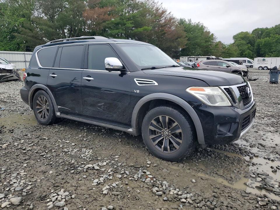 2017 Nissan Armada VIN JN8AY2NE7H9706567 COPART salvage auction — MECHANICAL, Nj - Certificate Of Title, sold $2,650 on 2026-07-13 (photo 4)