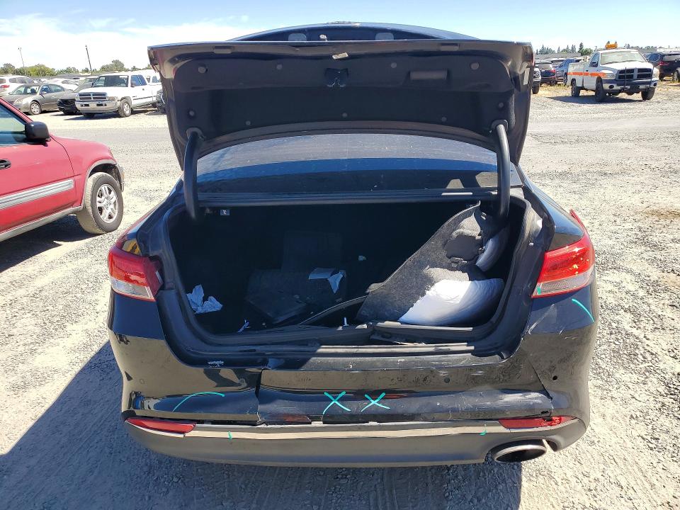 2016 Kia Optima VIN 5XXGU4L30GG033623 COPART salvage auction — REAR END, CA - SALVAGE CERTIFICATE, sold $1,250 on 2026-07-28 (photo 6)