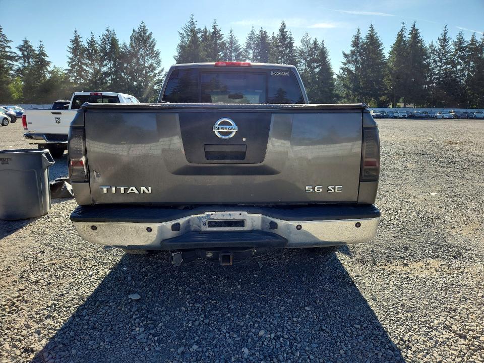 2005 Nissan TITAN VIN 1N6AA07A55N514174 COPART salvage auction — REAR END, WA - BILL OF SALE, sold $600 on 2026-07-10 (photo 6)
