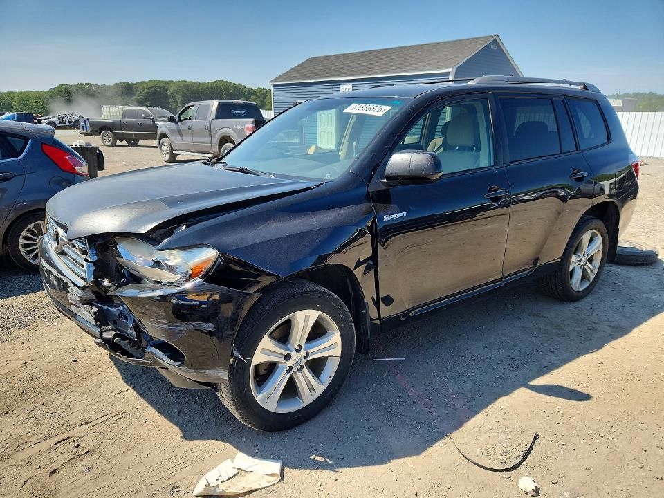2008 Toyota Highlander VIN JTEES43A882072359 COPART salvage auction — FRONT END, Ma - Certificate Of Title, sold $125 on 2026-07-29 (photo 1)