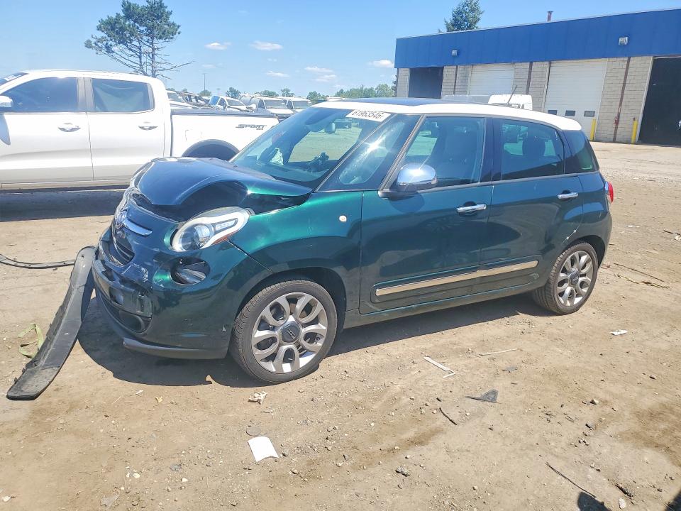2014 Fiat 500 VIN ZFBCFACH1EZ009010 COPART salvage auction — FRONT END, Salvage Title, sold $400 on 2026-08-07 (photo 1)