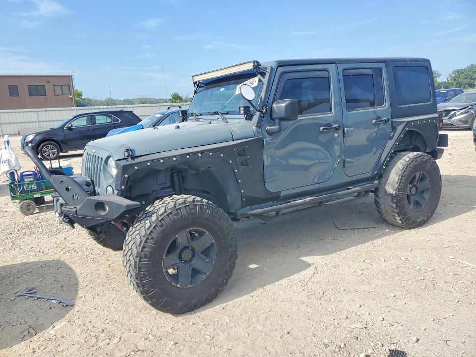 2014 Jeep Wrangler / VIN 1C4BJWDG5EL312868 COPART salvage auction — SIDE, Ks - Cert Of Title-Salvage, sold $3,100 on 2026-07-28 (photo 1)