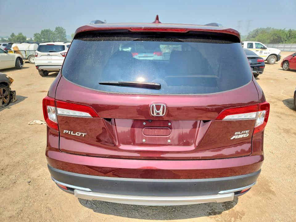 2019 Honda Pilot VIN 5FNYF6H07KB092835 COPART salvage auction — SIDE, Il - Salvage Certificate, sold $14,900 on 2026-09-01 (photo 6)
