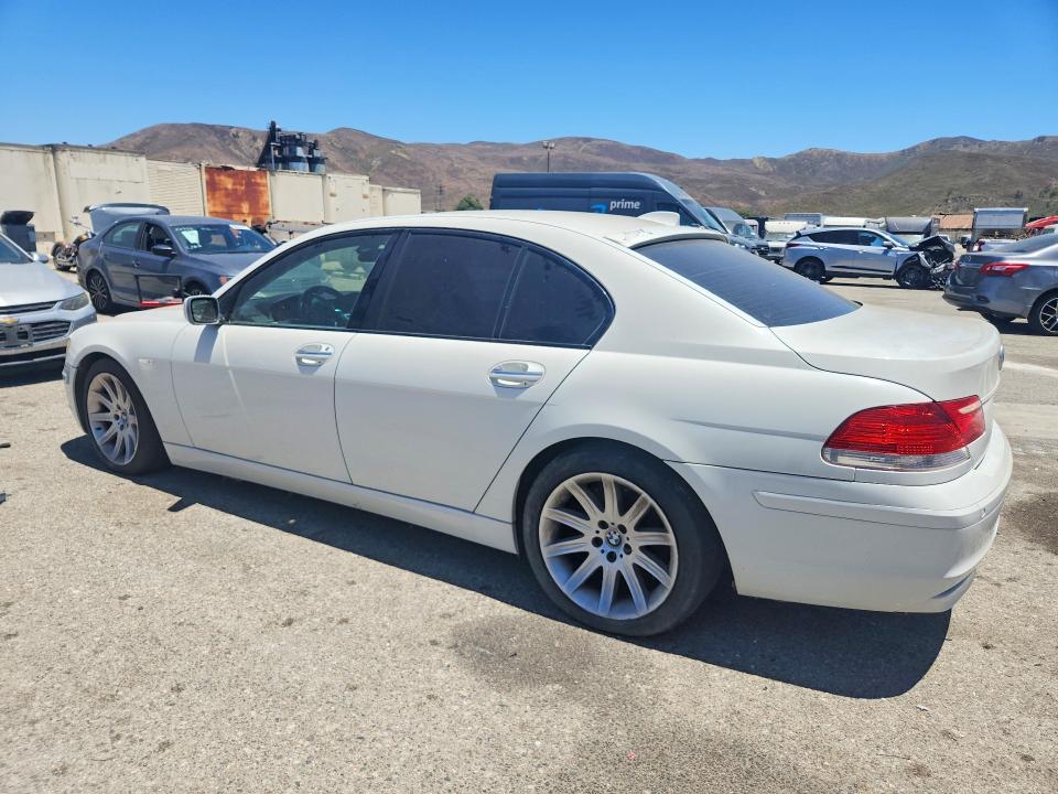 2006 BMW 7 series VIN WBAHL83536DT00145 COPART salvage auction — NORMAL WEAR, CA - DIS/DLR/EXP ONLY CLEAN TITLE, sold $225 on 2026-07-28 (photo 2)