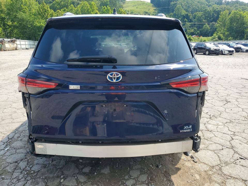 2021 Toyota Sienna VIN 5TDYRKEC7MS036973 COPART salvage auction — FRONT END, WV - SALVAGE CERTIFICATE, sold $1,000 on 2026-07-30 (photo 6)
