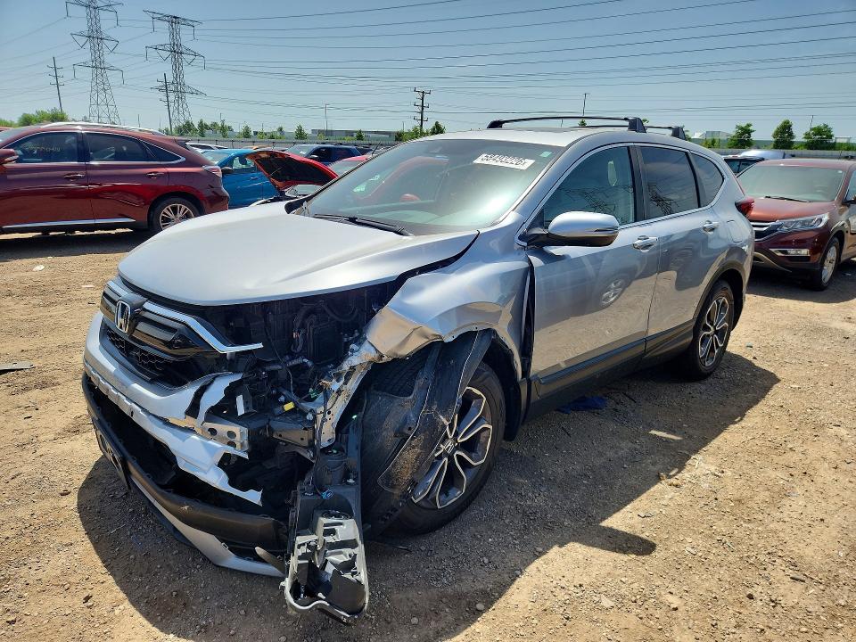 2021 Honda Cr-v VIN 5J6RW2H89ML016577 COPART salvage auction — FRONT END, Il - Salvage Certificate, sold $9,700 on 2026-07-28 (photo 1)