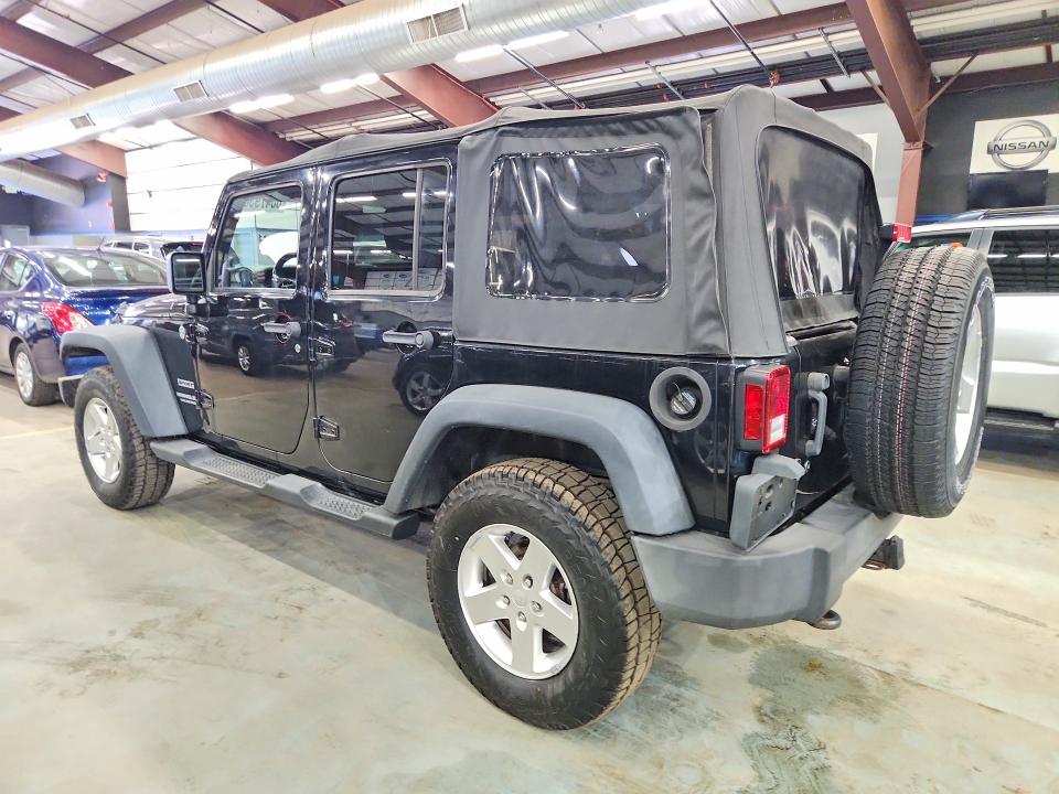 2013 Jeep Wrangler unlimited VIN 1C4BJWDG8DL503263 COPART salvage auction — MINOR DENT/SCRATCHES, MA - CERTIFICATE OF TITLE (P), sold $2,850 on 2026-07-10 (photo 2)